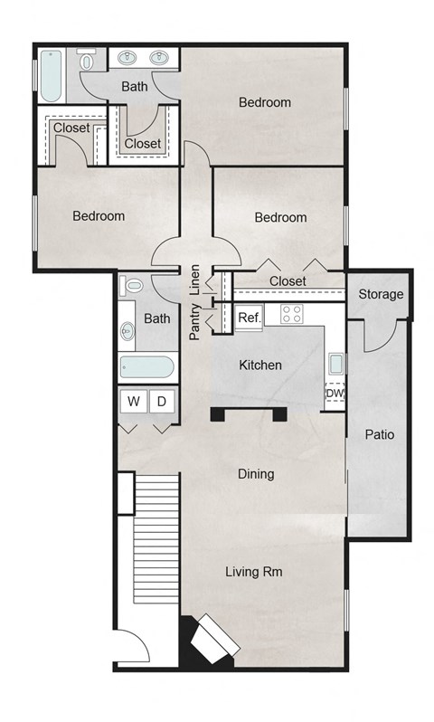Q Floor Plan at The Retreat at Steeplechase, Houston, Texas